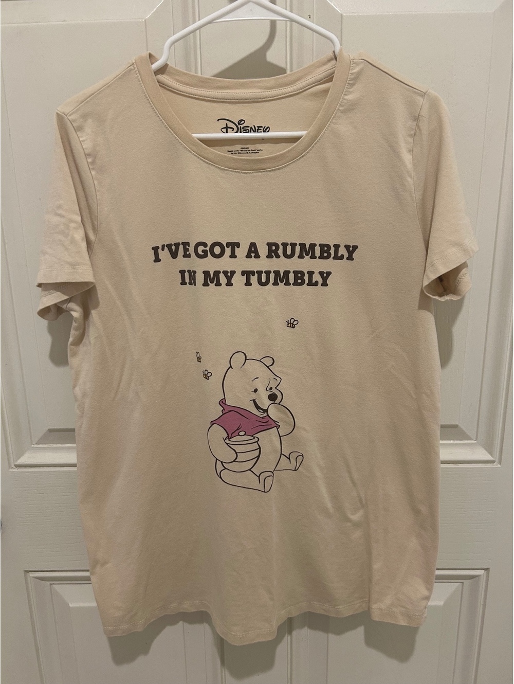 Disney Winnie the Pooh Rumbly in My Tumbly Graphic T-Shirt Women XL 16/18